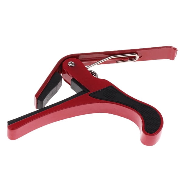 Durable Aleación De Aluminio Para Guitarra Capo Key Tune Clamp DIY Para Partes De Repuesto De Guitarra Acústica / Ukelele rojo Baoblaze Cejilla de guitarra de aleación de aluminio