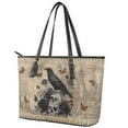 thumbnail image 3 of ZUXONGSY Retro Raven Skull Rose Butterfly Print Tote Bag for Women Casual Satchel Handbags Practicality Shoulder Bag with Handle for Work Dating, 3 of 6