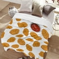 thumbnail image 2 of Blanket Chicken Nuggets Fried Throws Gift for Kids Boys Girls Plush Lightweight Sheet Funny Food Stuffed Super Soft Flannel Blankets Men Women Bedding for Party Couch Bed-50"x40" Poster for Toddler, 2 of 5