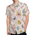 thumbnail image 4 of High Quality Hawaiian Shirts for Men Short Sleeve Aloha Beach Shirt Floral Summer Casual Button Down Shirts Blouses XSM3OQ, 4 of 7
