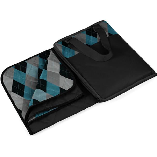 Vista Outdoor Blanket Blue Argyle, Black