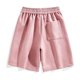 thumbnail image 3 of pstuiky Pantalones cortos para hombre, Pantalones cortos deportivos de verano para hombre con cintura elástica y bolsillos con cordón de color liso Pantalones cortos de golf, 3 of 3