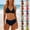 A16 Black, variant on Push Up Bikini Sets for Women Two Piece Bathing Suits Halter Swimsuit Vintage Solid Swimwear Black XL