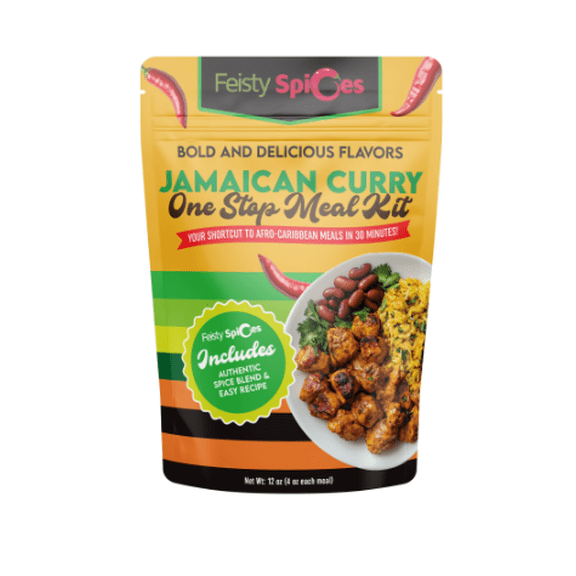 Feisty Spices Curry One Stop Meal Kit-12 oz, , 3 Full Meals, Starter Kit
