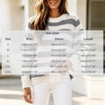 thumbnail image 3 of Fesfesfes Women's Striped Color Block Knit Sweater Round Neck Long Sleeve Soft Warm Cozy Lightweight Casual Pullover Top for Fall Winter Daily Wear, 3 of 6