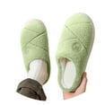thumbnail image 3 of Slippers for Women,Slippers For Winter Indoor Use And Wear Quiet Home Footwear For Comfort And Warmth,Womens Slippers,Green,36, 3 of 9