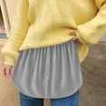 thumbnail image 5 of Ediodpoh Shirt Extenders for Women Shirt Half Length Mini Skirt Adjustable Layered Lower Sweep for Women Grey XL, 5 of 9