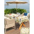 thumbnail image 5 of Outdoor Tablecloth with Umbrella Hole for Patio/Picnic/Party/Camping, Sunflowers Bee Waterproof Table Cloth Rectangle Table Cover Washable, Summer Watercolor Farmhouse Country on Linen (54"x 80"), 5 of 8