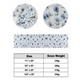 thumbnail image 6 of Xipuska Blue Spring Floral Bed Runners for King Size Bed, Decorative Bed Throws for Foot of Bed, Elegant Summer Botanical Bed Runner Sofa Throw Bedding Scarf Protector Slipcover for Bedroom/Hotel, 6 of 6