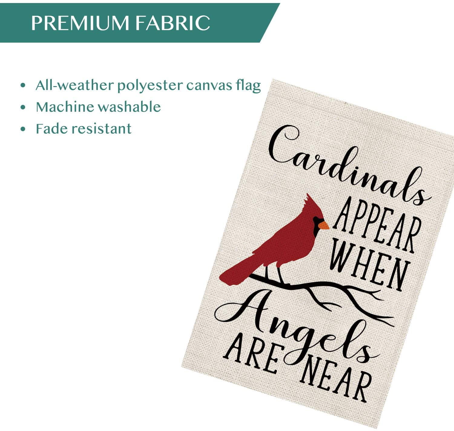 AVOIN Christmas Cardinals Appear When Angels are Near House Flag Vertical Double Sized Winter Holiday Party Yard Outdoor Decoration 28 x 40 Inch AVOIN Christmas Cardinals Appear When Angels are Near House Flag Vertical Double Sized Winter Holiday Party Yard Outdoor Decoration 28 x 40 Inch