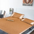 thumbnail image 5 of Tuitoonm Bamboo Mat Bed Summer Sleeping Mat Foldable Rattan Summer Sleeping Mat Cool Mat For Cooler Bed In Home School Dormitories (1.5X3m), 5 of 5