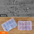 thumbnail image 6 of 8-Compartment Crafts Storage Box, Bead Organizers and Storage,Clear Adjustable Jewelry Bead Organizer Box Storage Container Case (Clear), 6 of 7