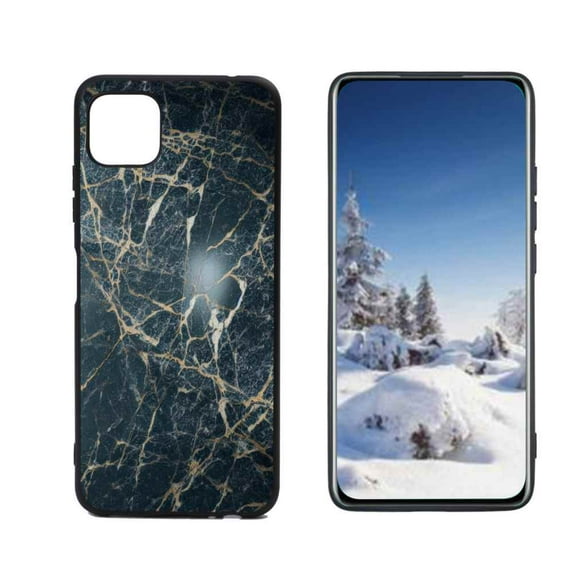 Dark-Marble-209 Phone Case, Degined for Boost Mobile Celero 5G Case Men Women, Flexible Silicone Shockproof Case for Boost Mobile Celero 5G