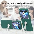thumbnail image 5 of Dteck for Motorola Razr Ultra 2025 Case with Built-in Screen Protector, Metal Ring Holder Stand Shockproof Slim Hard PC Protective Phone Cover for Moto Razr Ultra 2025,Dark Green, 5 of 8