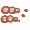 thumbnail image 2 of Mosiee 25Pcs Professional Leather Tenor Saxophone Pads Replacement Woodwind Parts Orange Sax Pads Replacement, 2 of 9
