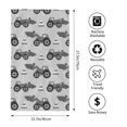 thumbnail image 4 of Kdxio Hand Towel Gray Tractor for Bathroom Kitchen Fingertip Bath Towels 27.5 x 16 Inch Home Hotel Gym Laundry Room, 4 of 9