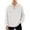 White sweatshirt for men #2, variant on Camp Collar Shirt Men Lapel Button Front Blouse Casual Chest Pocket Loose Fit Long Sleeve Daily Tops with Relaxed Curved Hem Design Black,L