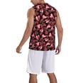 thumbnail image 5 of Rocae Ladybugs and Red Hearts for Men's Basketball Jersey Lightweight and Breathable Athletic Tank Top,Quick-Drying Sports Jersey 4X-Large, 5 of 9