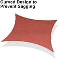 thumbnail image 2 of SUNNY GUARD Sun Shade Sail 6.5/8/10/12/13FT Rectangle UV Block Sunshade Canopy for Outdoor, 8'x12' Terra Red, 2 of 7