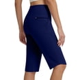 thumbnail image 7 of Tqcoqu Womens Capri Pants High Waisted Straight Leg Yoga Leggings with Pockets Workout Summer Pants,Blue,Women's S-XXXL, 7 of 7