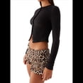 thumbnail image 3 of Blusas de Larga para Mujer, Cárdigan Ligero de Otoño, Camisetas para Salir, Blusas Acanaladas con Botones, Lindas y A Negro XL, 3 of 10