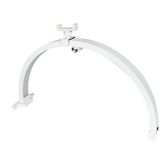 22Inch Half Moon Nail Desk Lamp 20W Touch Control Foldable Manicure Beauty Light with Phone Clip White EU Plug