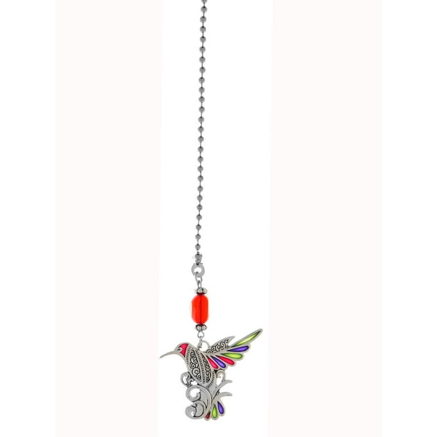 Colorful Hummingbird Fan Pull By Ganz Colorful Hummingbird Fan Pull By Ganz