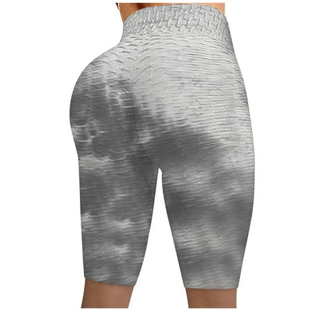 

Mortilo Workout Bra Women Wrinkled Tie-dye Leggings Stretch Running Fitness C Biker Shorts Polyester Yoga Leggings Yoga Pants
