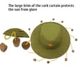 thumbnail image 3 of Chapeau Australien avec Liège pour Adulte Fantaisie Robe Chapeau Partie Accessoires Kit Australie Chapeau de Jour, 3 of 8