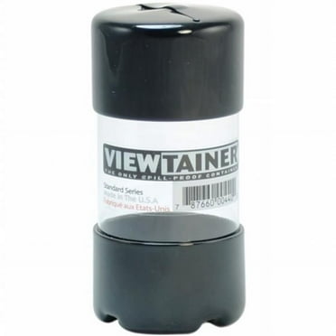 Viewtainer Slit Top Storage Container 2"X4"-Black