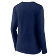 thumbnail image 3 of Women's College Navy Seattle Seahawks Freehand Team Long Sleeve V-Neck T-Shirt, 3 of 3