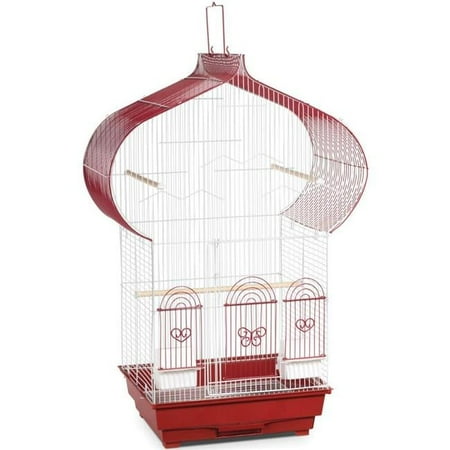 0.5 in. Casbah Parakeet Bird Cage, Red