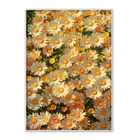 SXFVHN 500-Piece Vibrant White Daisy Meadow Wood Jigsaw Puzzle, Eco-Friendly Nature Art, Engaging Adult Puzzle, Home Wall Decoration, Ideal Gift for Flower Lovers (20.5x15in)