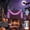 Purple, variant on Kmonabie 79in String Lights for Spooky Mood Decoration, Purple Orange LED Chain Light with Remote Control, Plastic Indoor Outdoor Party Decor for Home Porch Backyard, Purple