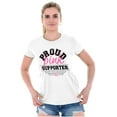 thumbnail image 4 of Proud Pink Ribbon Cancer Supporter Womens Fitted Plus Size Graphic Tee Brisco Brands 2X, 4 of 5