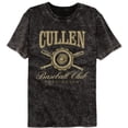 thumbnail image 1 of Twilight Cullen Baseball Club Mineral Wash Black Adult T-Shirt Xl, 1 of 2