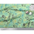 thumbnail image 1 of Soimoi Georgette Viscose Fabric Floral,Fruits & Jar Vintage Print Fabric by Yard 42 Inch Wide, 1 of 1