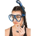 thumbnail image 4 of Cressi Ikarus Mask with Orion Semi-Dry Snorkel Combo, 4 of 5