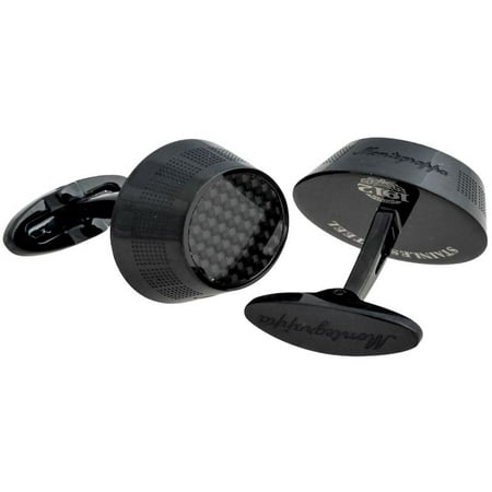- Miya Stainless Black IP Carbon Fiber Cufflinks IDMYCLFL