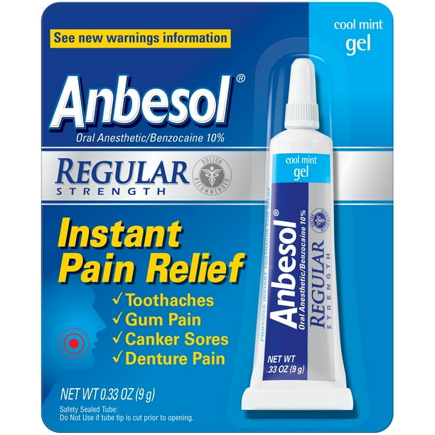 Anbesol® Regular Strength Oral Anesthetic Gel 0.33 oz. Pack - Walmart.com - Walmart.com