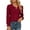 Wine, variant on Oplxuo Womens Tops Dressy Casual Long Sleeve Shirts V Neck Chiffon Blouses Fall Outfits for Women 2025