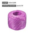 thumbnail image 2 of Uxcell Polyester Nylon Plastic Rope Twine Bundled for Packing ,100m Purple 2 pack, 2 of 6