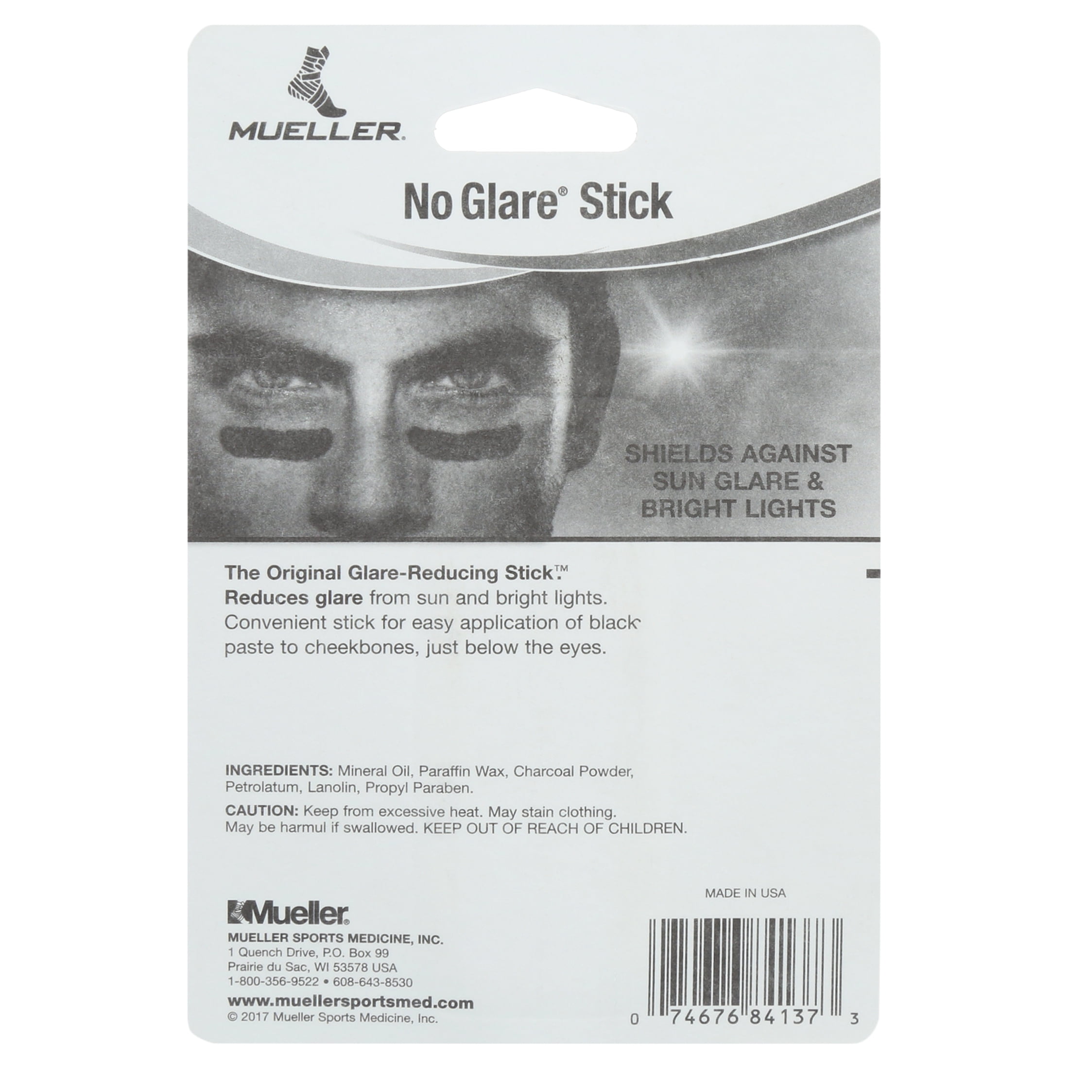 Mueller No-Glare Eye Black Stick .15 ounce: #1 Fast Free Shipping - Ithaca  Sports