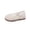 Beige A, variant on WRKEKC Girls Flats Tweed Bow Mesh Breathable Slip On Soft Sole Non Slip Casual Loafers School Work Daily