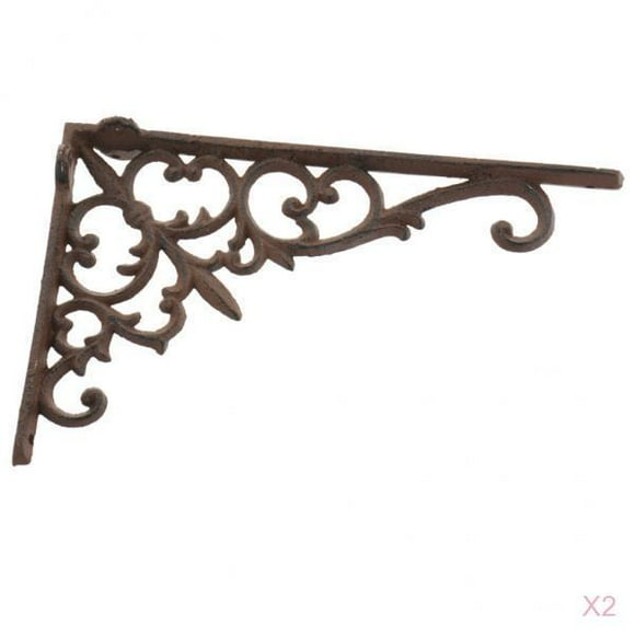 yuksok 2pcs Vintage Shelf Brackets Shelf Brackets Shelf Brackets Shelf Wall Shelf