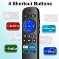 thumbnail image 4 of (2 Packs) Replacement Remote Control Compatible with Roku TV, for TCL Roku/for Hisense Roku/for Onn Roku/for Sharp Roku (Not for Roku Stick,Box and Players), 4 of 9