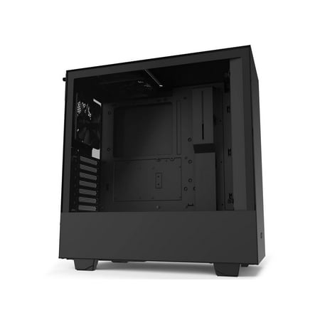 NZXT H510 - Compact ATX Mid-Tower PC Gaming Case - Front I/O USB Type-C Port - Tempered Glass Side Panel - Cable Management System - Water-Cooling Ready - Steel Construction - Black, CA-H510B-B1