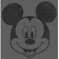 thumbnail image 2 of Men's Mickey & Friends Smiling Mickey Mouse Distressed Tank Top Charcoal Large, 2 of 4