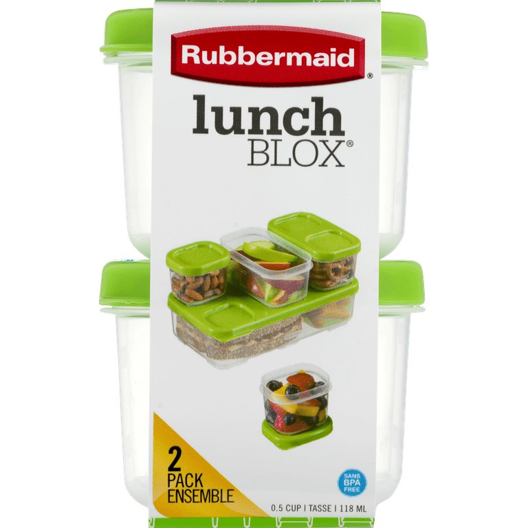 Rubbermaid Lunchbox Sauce Container (Set of 2) Green 