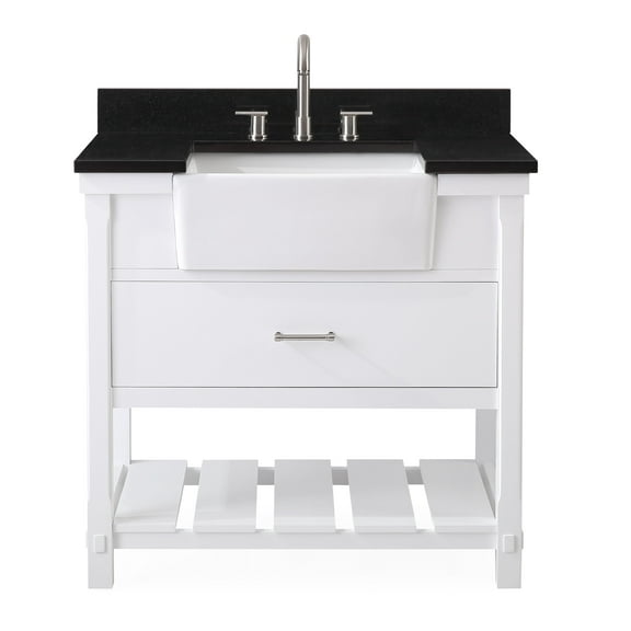36-Inches Benton Collection Sylvie Farmhouse Sink Bathroom Vanity